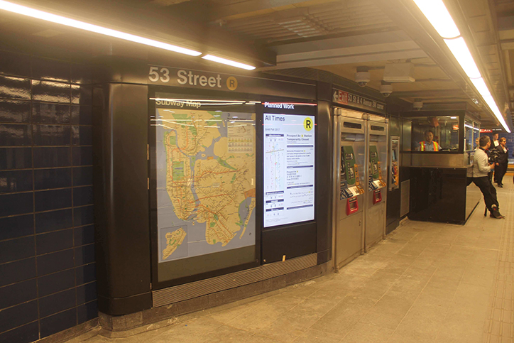 نقشه‌ای در مترو شهر ژاپن و خیابان‌هایی که شماره دارند