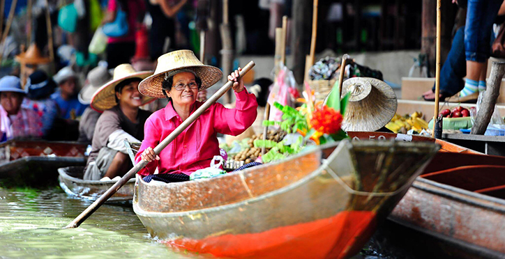 بازار شناور تا خا بانکوک