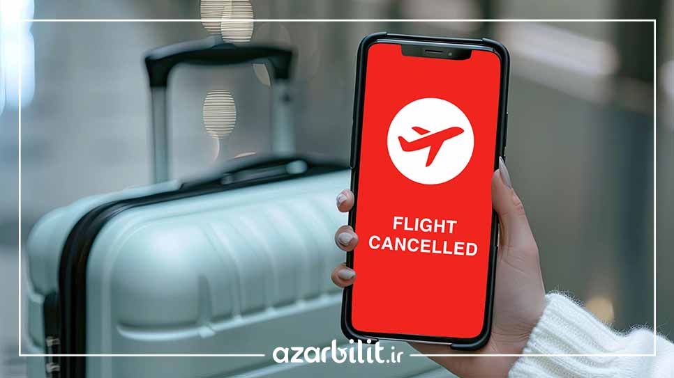 cancelled flight notification on mobile phone