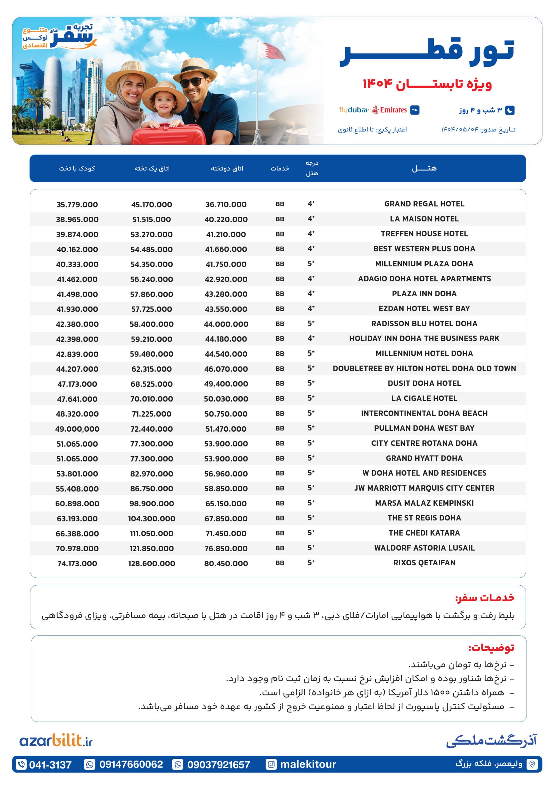پکیج تور قطر