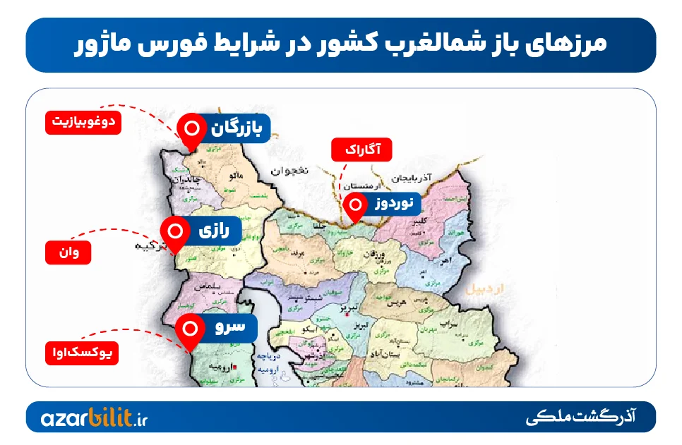 مرزهای زمینی شمالغرب کشور