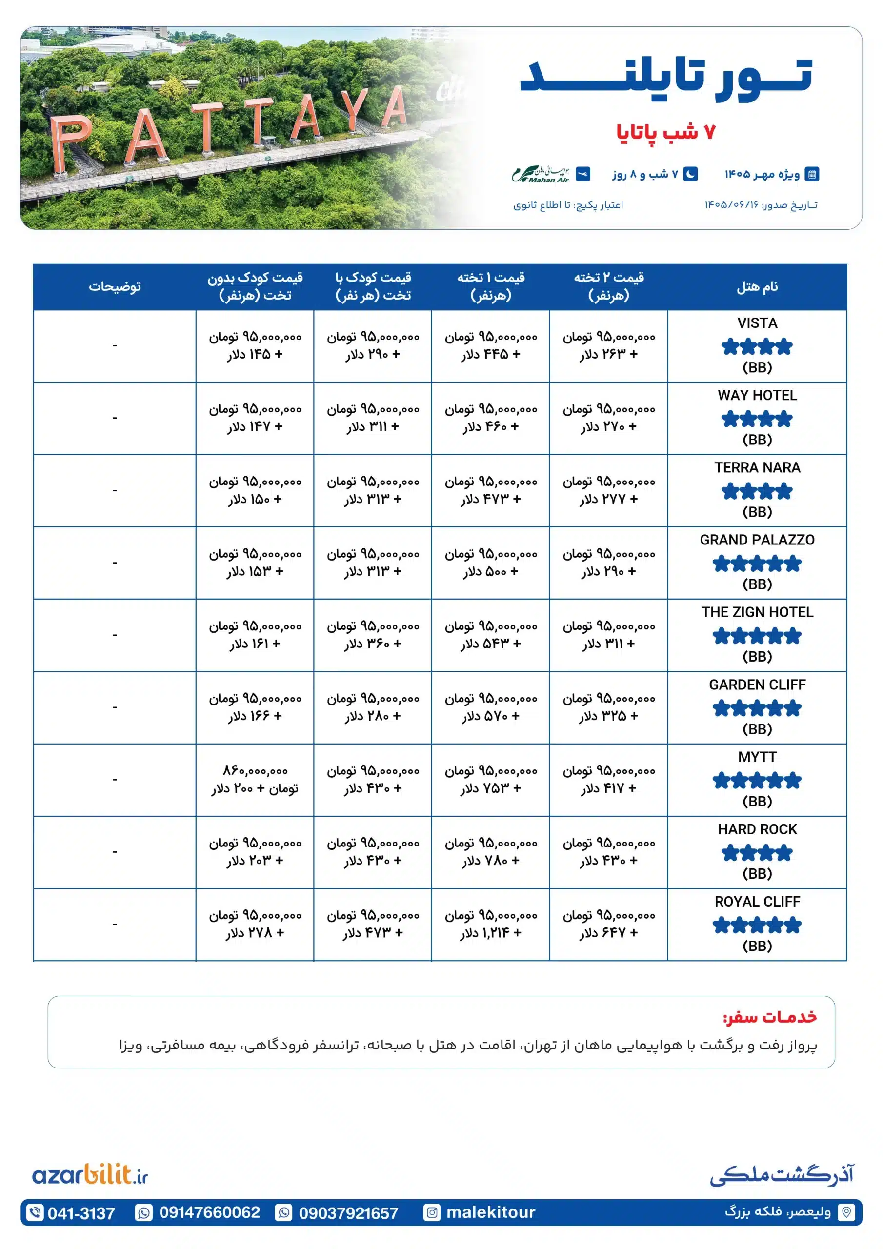 پکیج تور پاتایا